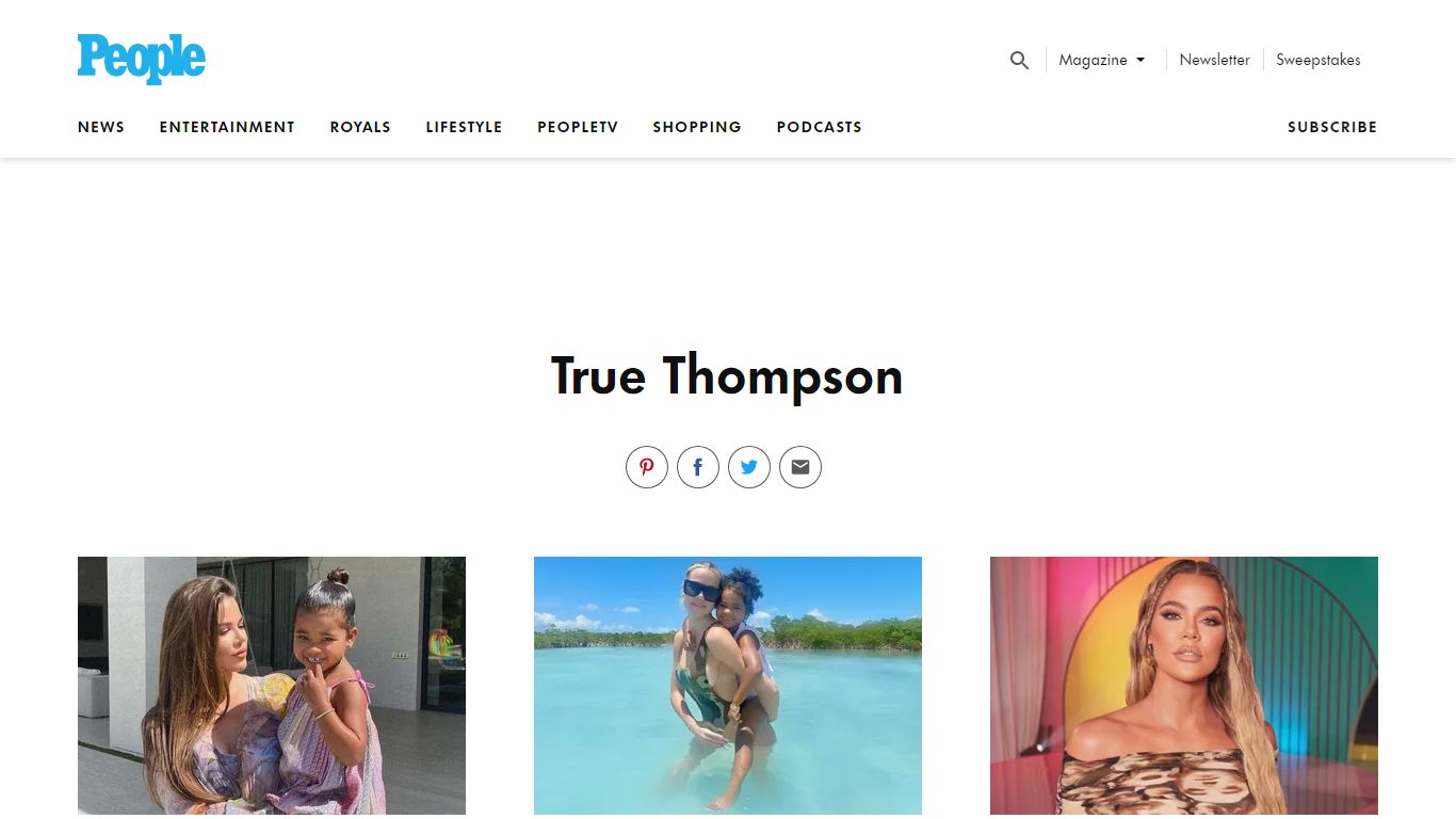 True Thompson - PEOPLE.com